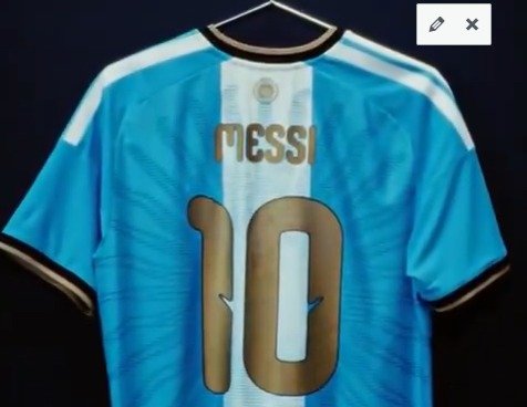 Así será la camiseta del último partido del 10 en la Selección