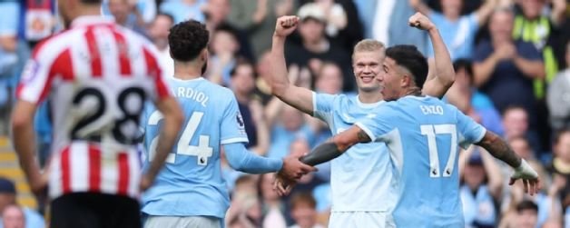 Primer gol de Enzo Fernández con la camiseta de Manchester City