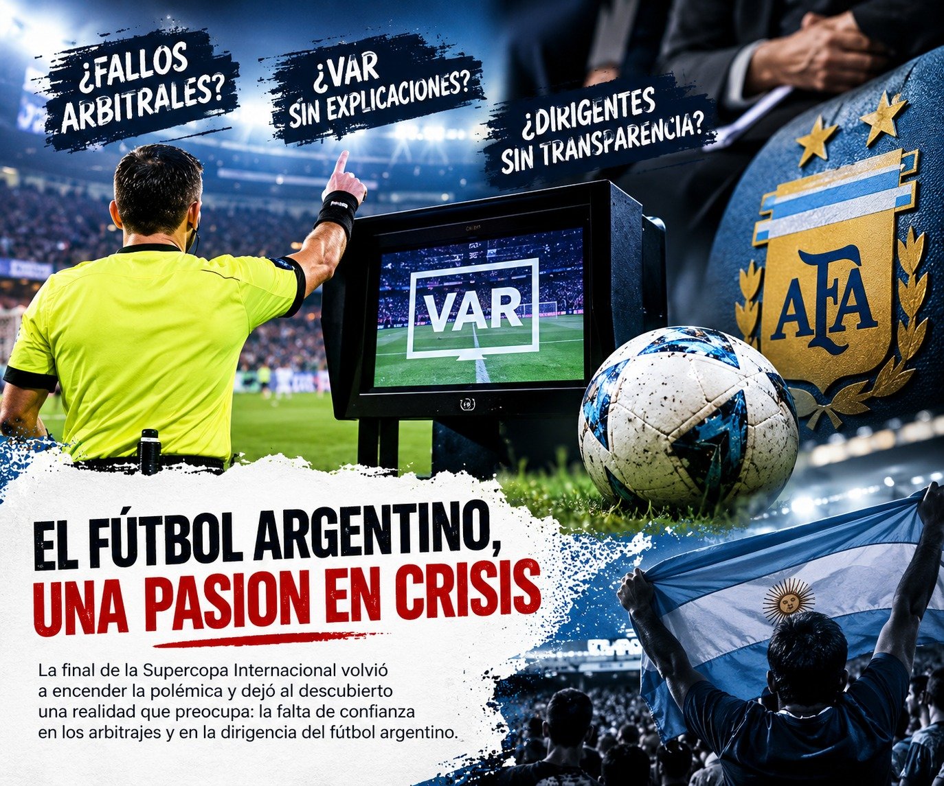 El fútbol argentino, una pasión en crisis – Johny Maraglia